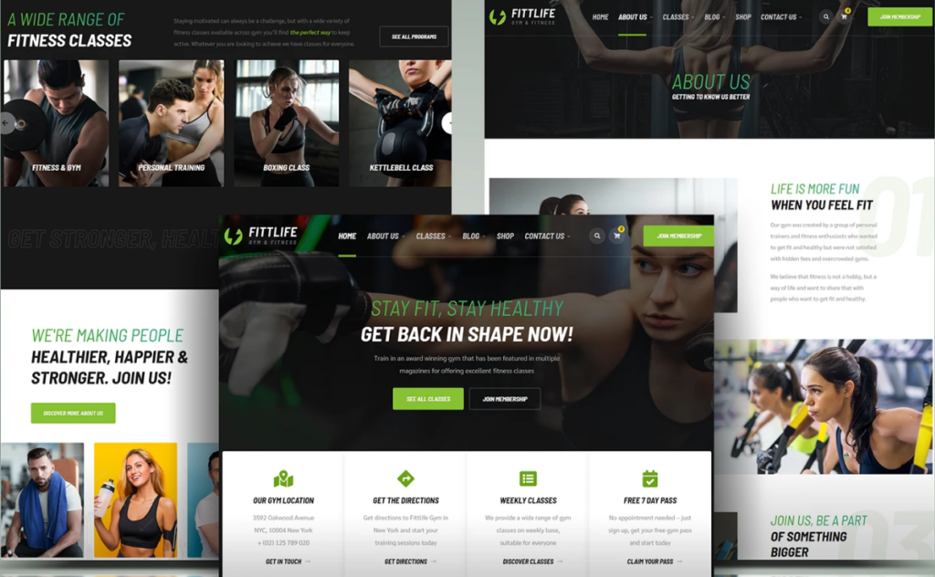 GYM Website design and development